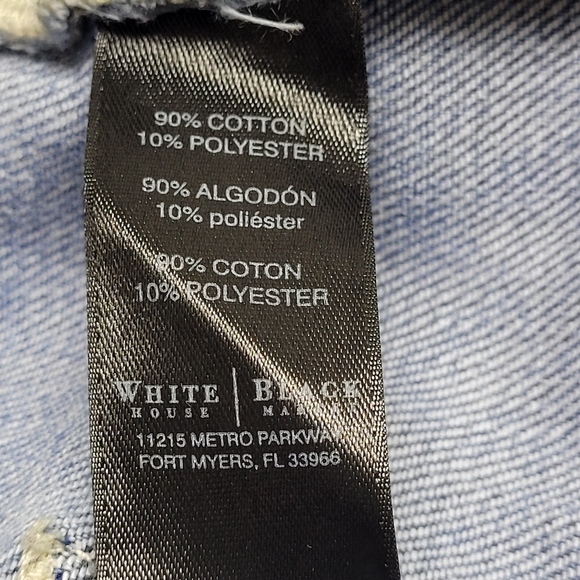 White House Black Market destructed girlfriend jean bermuda shorts - Picture 14 of 15